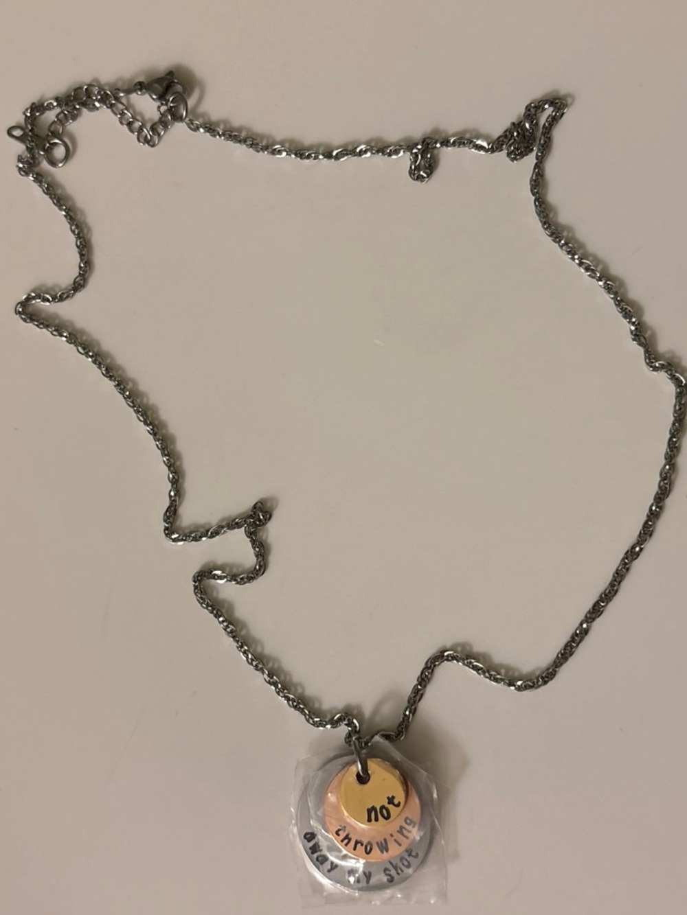 Hamilton the musical Layered Necklace